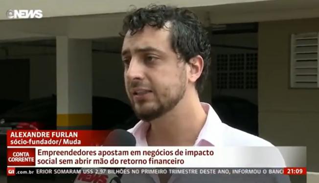 Alexandre Furlan Braz entrevistado ao vivo na GloboNews